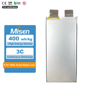 MISEN 3.7V 74Ah سالڈ اسٹیٹ این سی ایم لیتھیم پاؤچ سیل برائے ESS اور صنعتی پاور