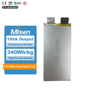 3.7V 39Ah Bateri Ketumpatan Tenaga Tinggi Sel Li-ion Keadaan Separa Pepejal untuk Aplikasi EV ESS AGV