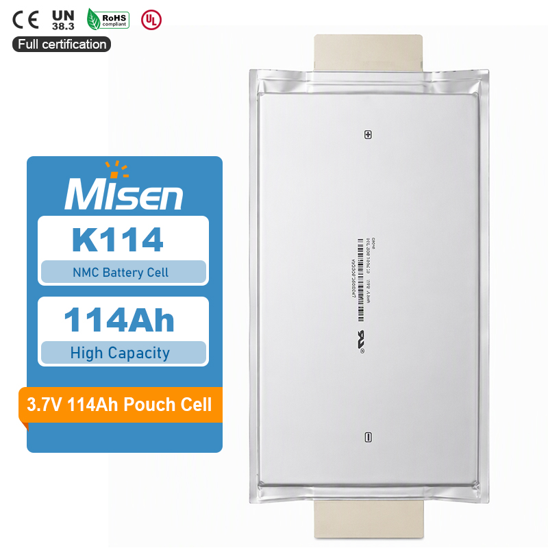 Misen K114 3,68 V 114 Ah 228 A Batteria ricaricabile NCM ai polimeri di litio agli ioni di litio