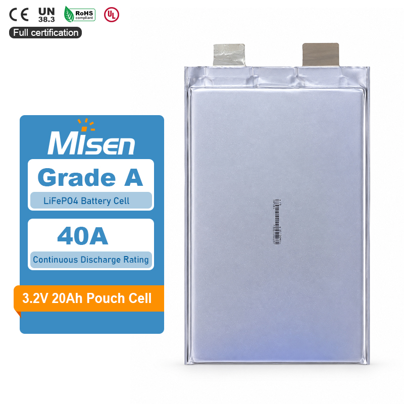 GBT TLP12F2A8-20Ah 3.2V 20Ah 40A Celda de bolsa de pol&iacute;mero de iones de litio