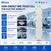 Misen 119Ah NMC پاؤچ سیل - 3.7V 440.3Wh ہائی انرجی ای وی بیٹری سیل